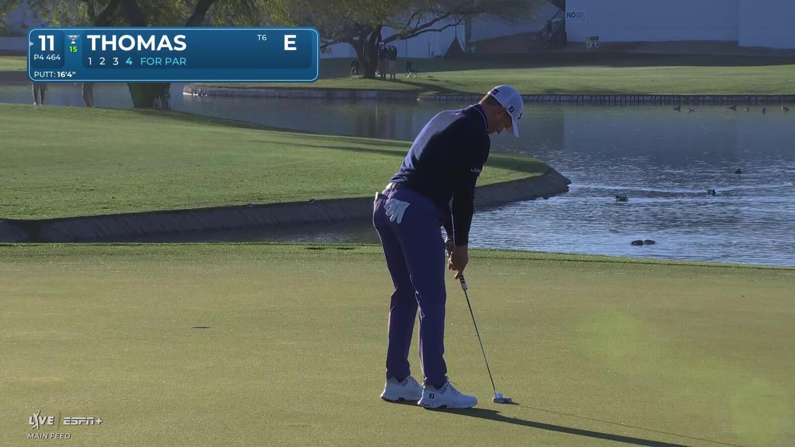 Justin Thomas | Round 1 | 11th hole | Shot 4 | 2025 WM Phoenix Open