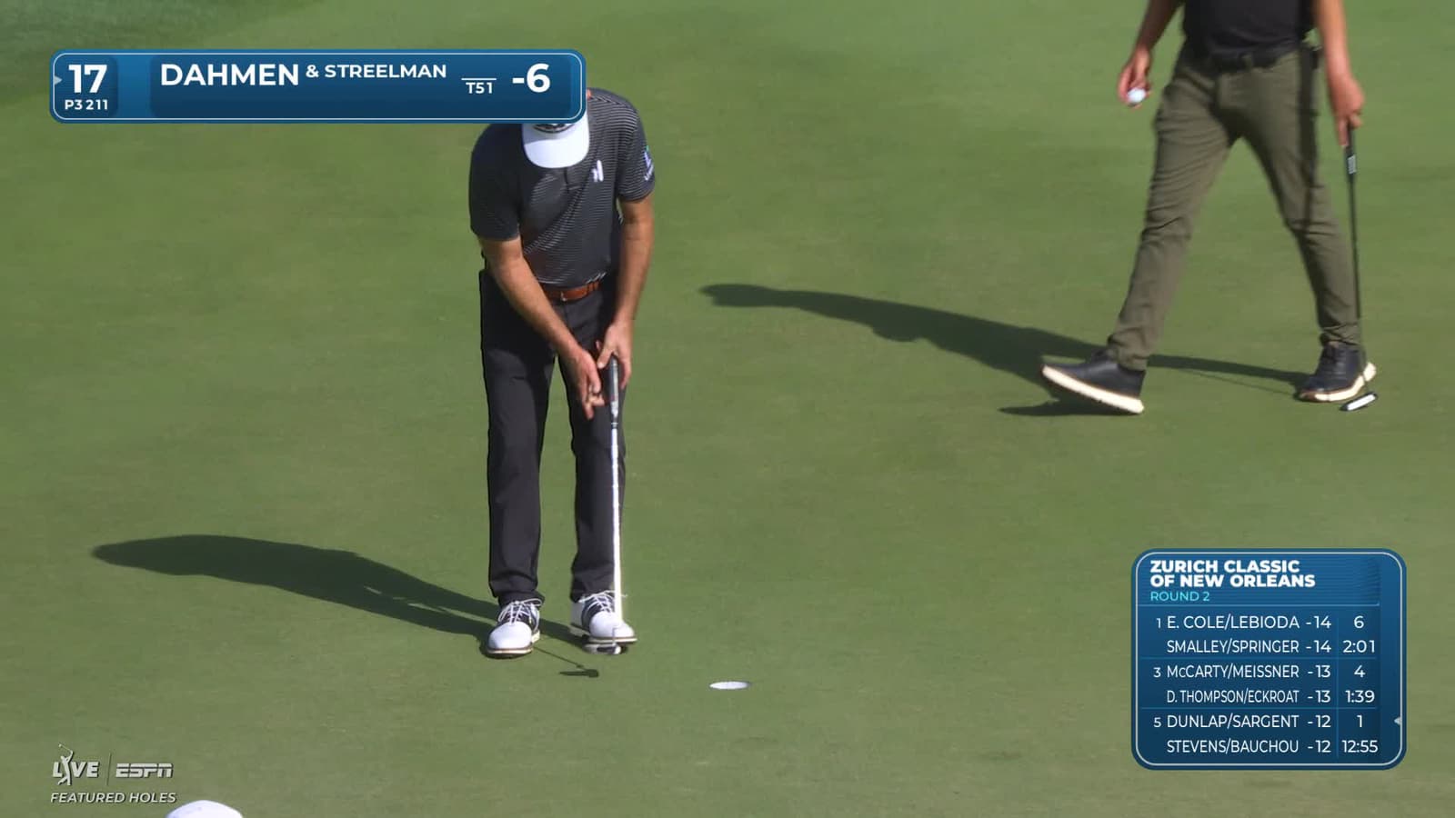 Kevin Streelman | Round 2 | 17th hole | Shot 3 | 2026 Zurich Classic