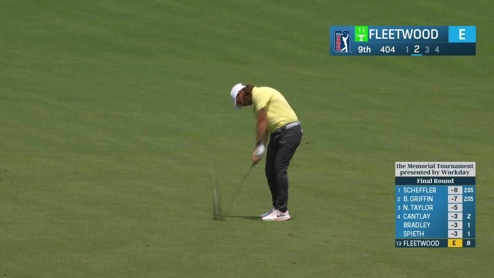 Tommy Fleetwood | Round 4 | 9th hole | Shot 2 | 2025 the Memorial