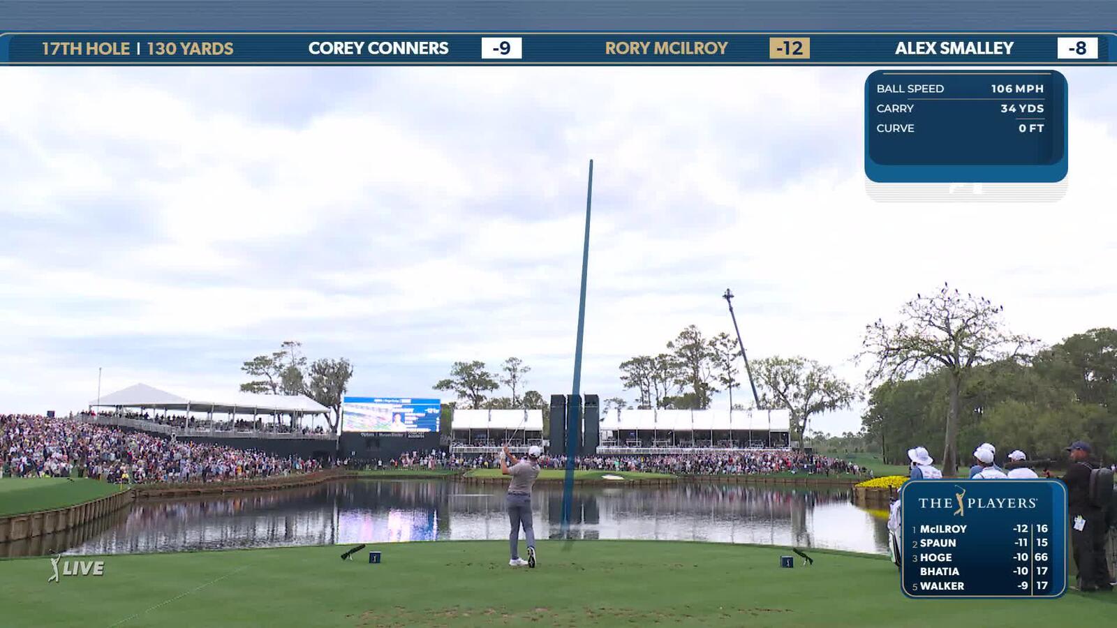 Rory McIlroy | Round 4 | 17th hole | Shot 1 | 2025 THE PLAYERS