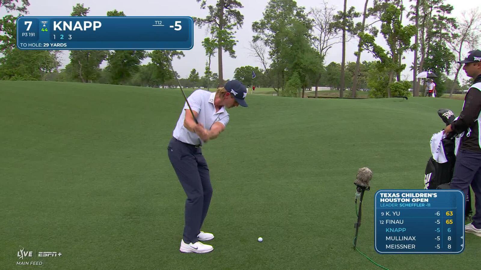 Jake Knapp | Round 2 | 7th hole | Shot 2 | 2025 Houston Open