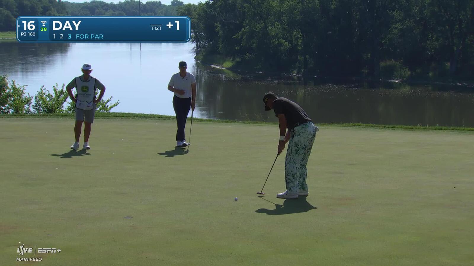 Jason Day | Round 2 | 16th hole | Shot 3 | 2025 John Deere