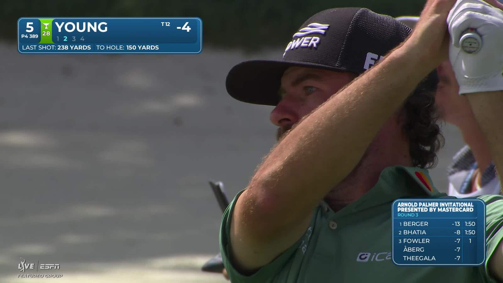 Cameron Young | Round 3 | 5th hole | Shot 2 | 2026 Arnold Palmer
