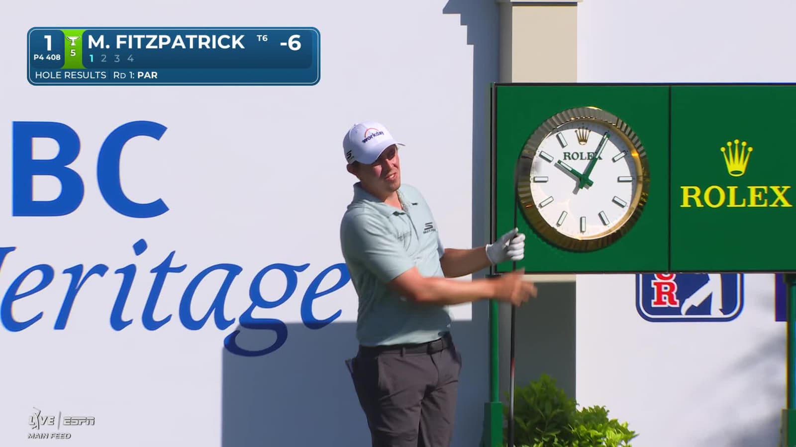 Matt Fitzpatrick | Round 2 | 1st hole | Shot 1 | 2026 RBC Heritage