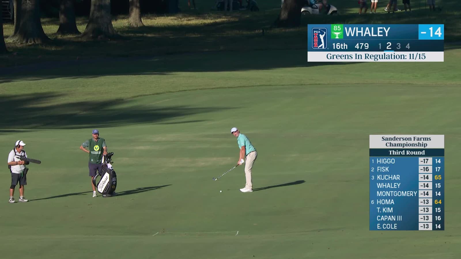 Vince Whaley | Round 3 | 16th hole | Shot 2 | 2025 Sanderson Farms