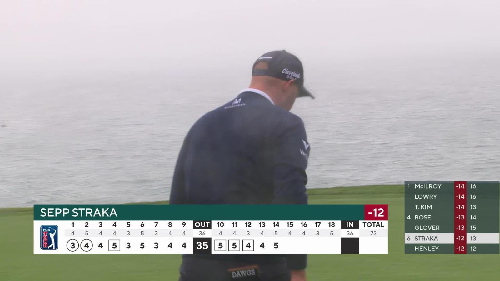 Sepp Straka | Round 3 | 13th hole | Shot 4 | 2025 AT&T Pebble Beach