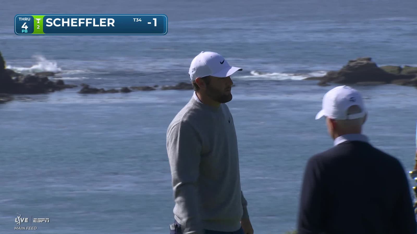 Scottie Scheffler | Round 1 | 4th hole | Shot 3 | 2026 AT&T Pebble Beach
