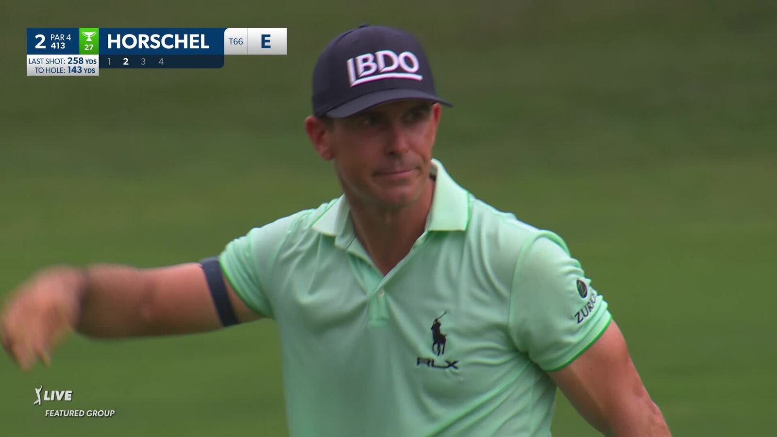 Billy Horschel | 2024 Wyndham | Round 1 | 2nd hole | Shot 2