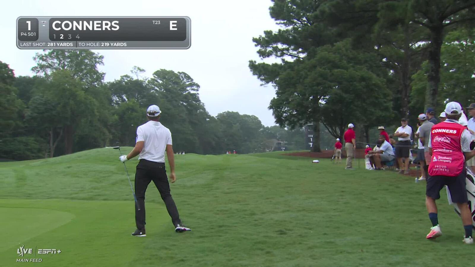 Corey Conners | Round 2 | 1st hole | Shot 2 | 2025 TOUR Championship