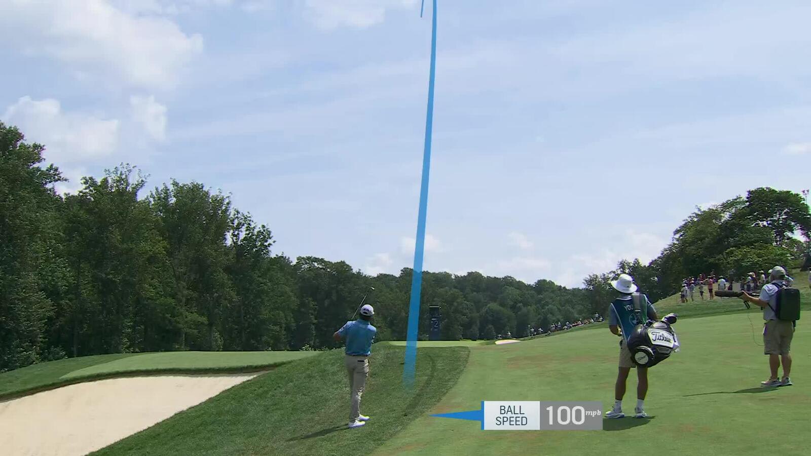 Cameron Young | Round 4 | 2nd hole | Shot 2 | 2025 BMW Championship