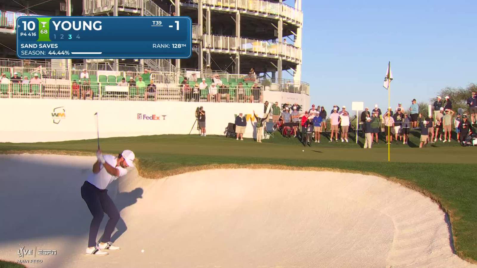 Cameron Young | Round 2 | 10th hole | Shot 3 | 2026 WM Phoenix Open
