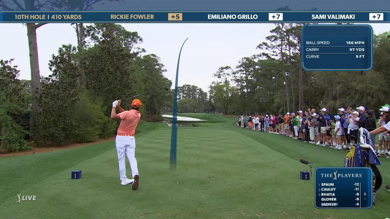 Rickie Fowler | Round 4 | 10th hole | Shot 1 | 2025 THE PLAYERS