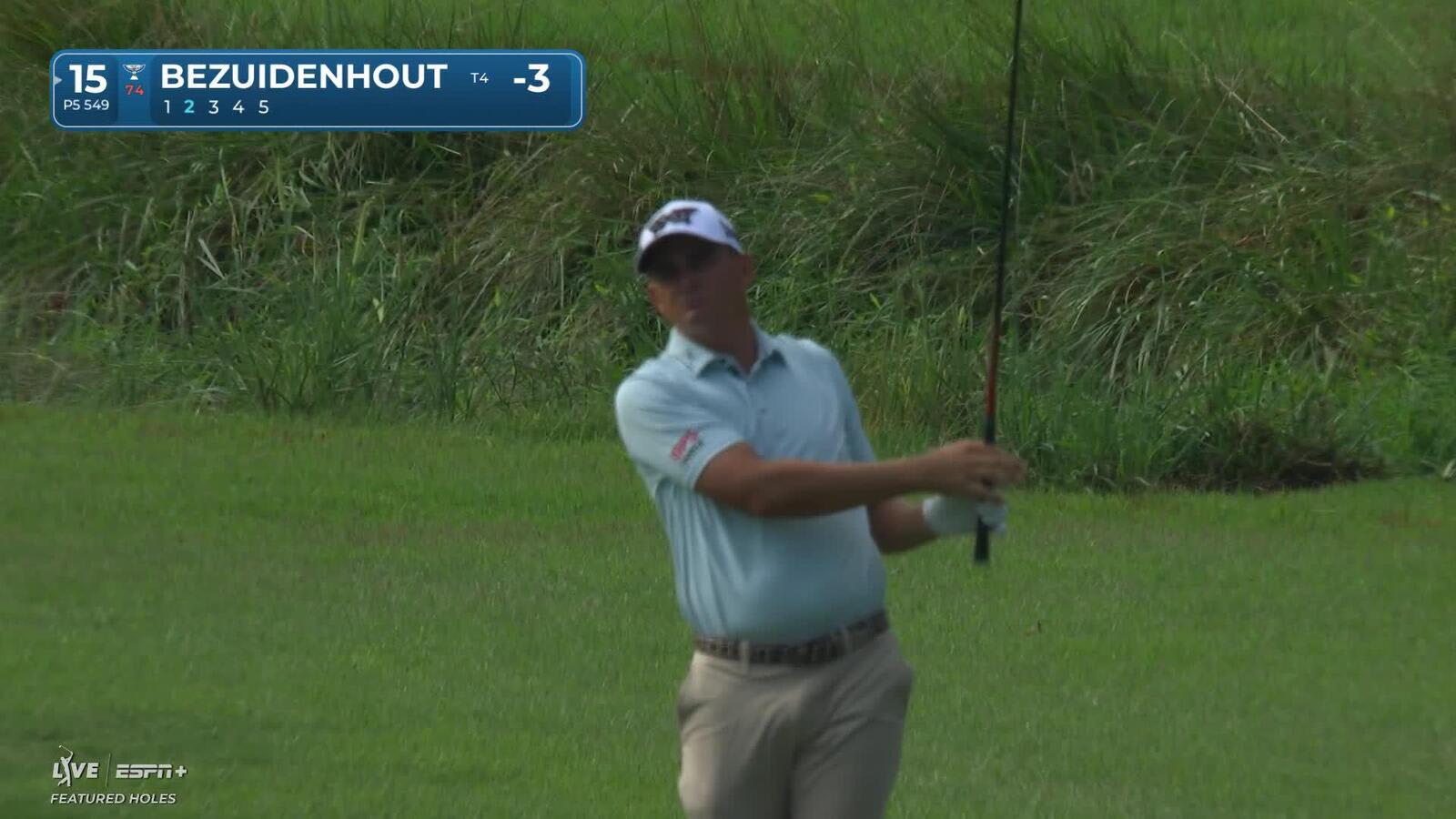 Christiaan Bezuidenhout | Round 1 | 15th hole | Shot 2 | 2025 Wyndham