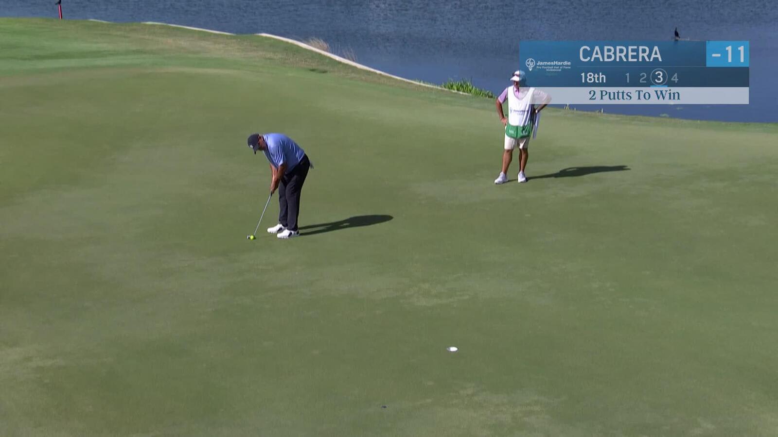 Ángel Cabrera | Round 3 | 18th hole | Shot 3 | 2025 James Hardie