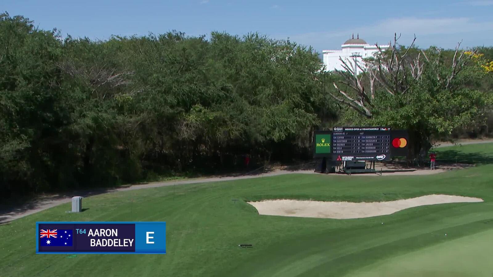 Aaron Baddeley | Round 1 | 17th hole | Shot 2 | 2025 Mexico Open
