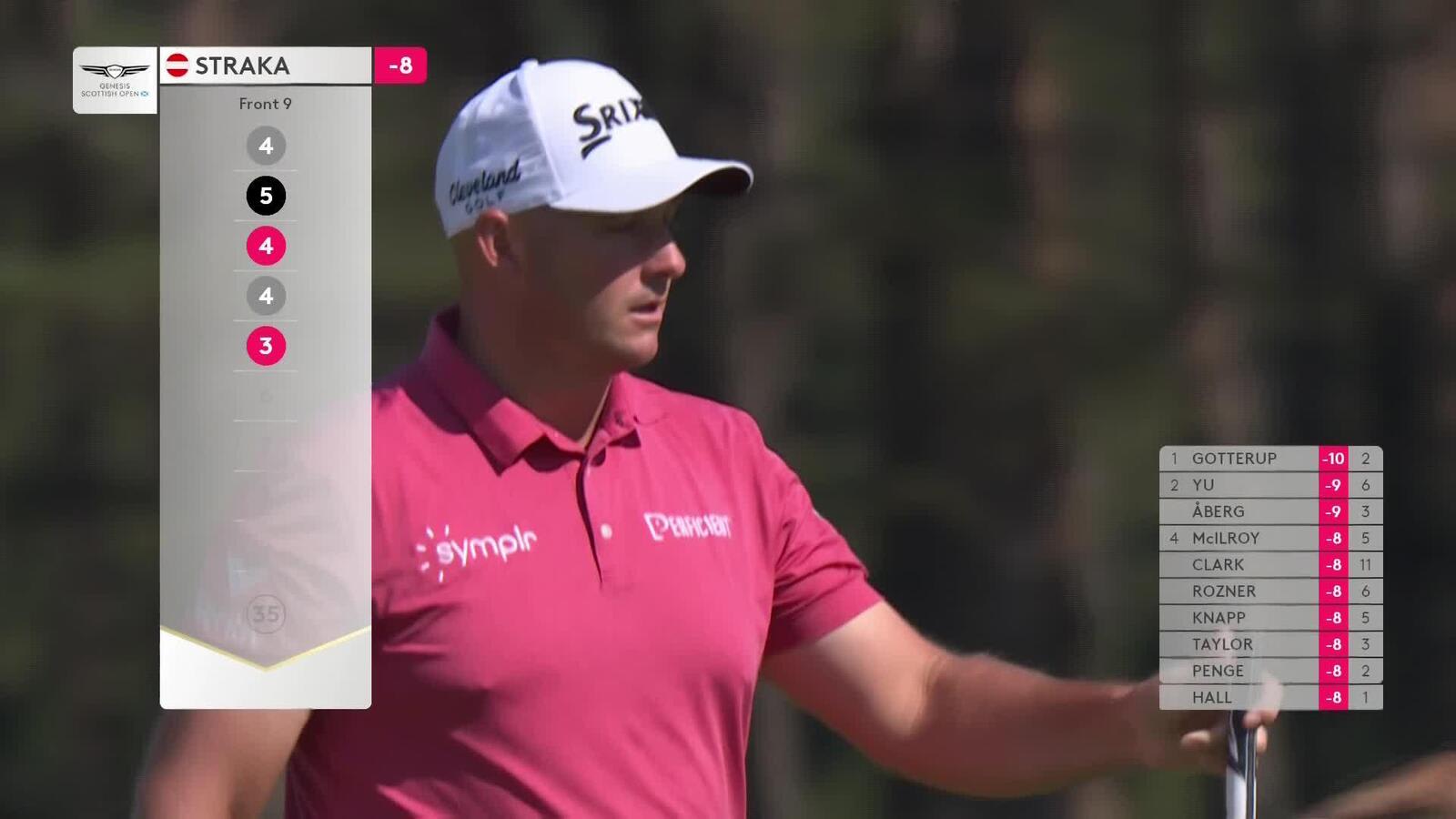 Sepp Straka | Round 3 | 5th hole | Shot 3 | 2025 Genesis Scottish Open