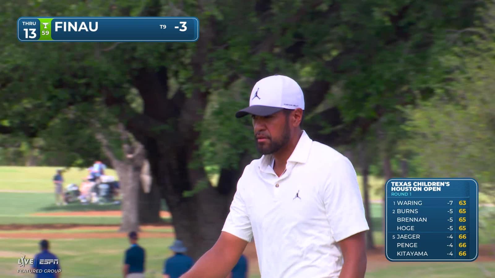 Tony Finau | Round 1 | 13th hole | Shot 3 | -1 Houston Open