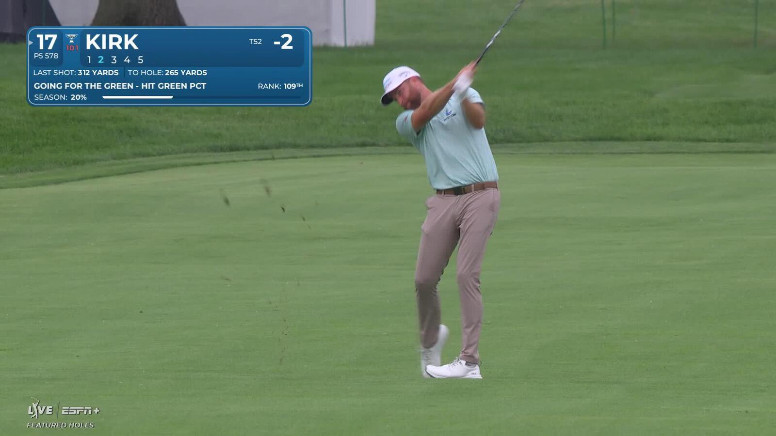 Chris Kirk | Round 1 | 17th hole | Shot 2 | 2025 Rocket Classic