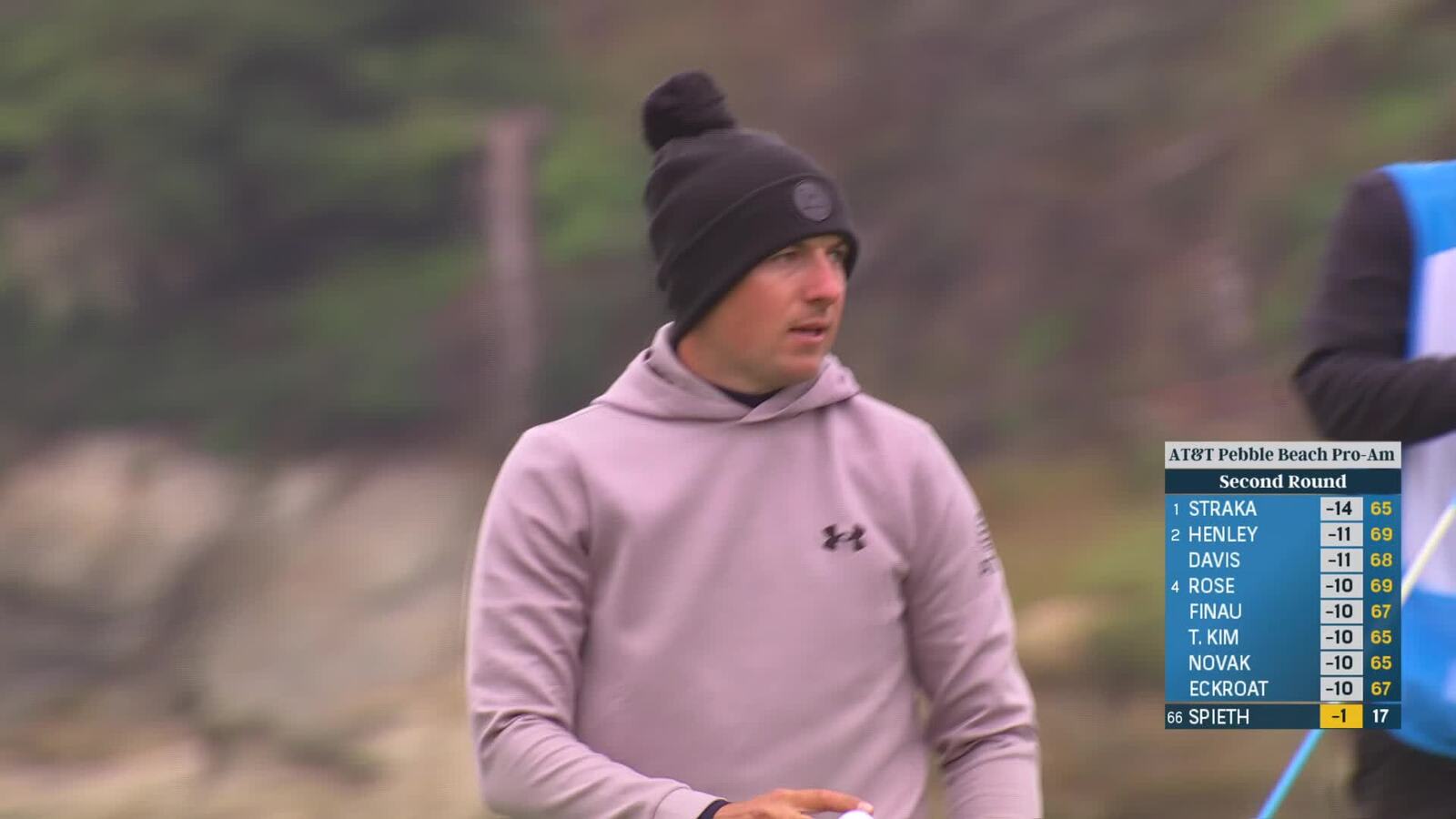 Jordan Spieth | Round 2 | 18th hole | Shot 4 | 2025 AT&T Pebble Beach