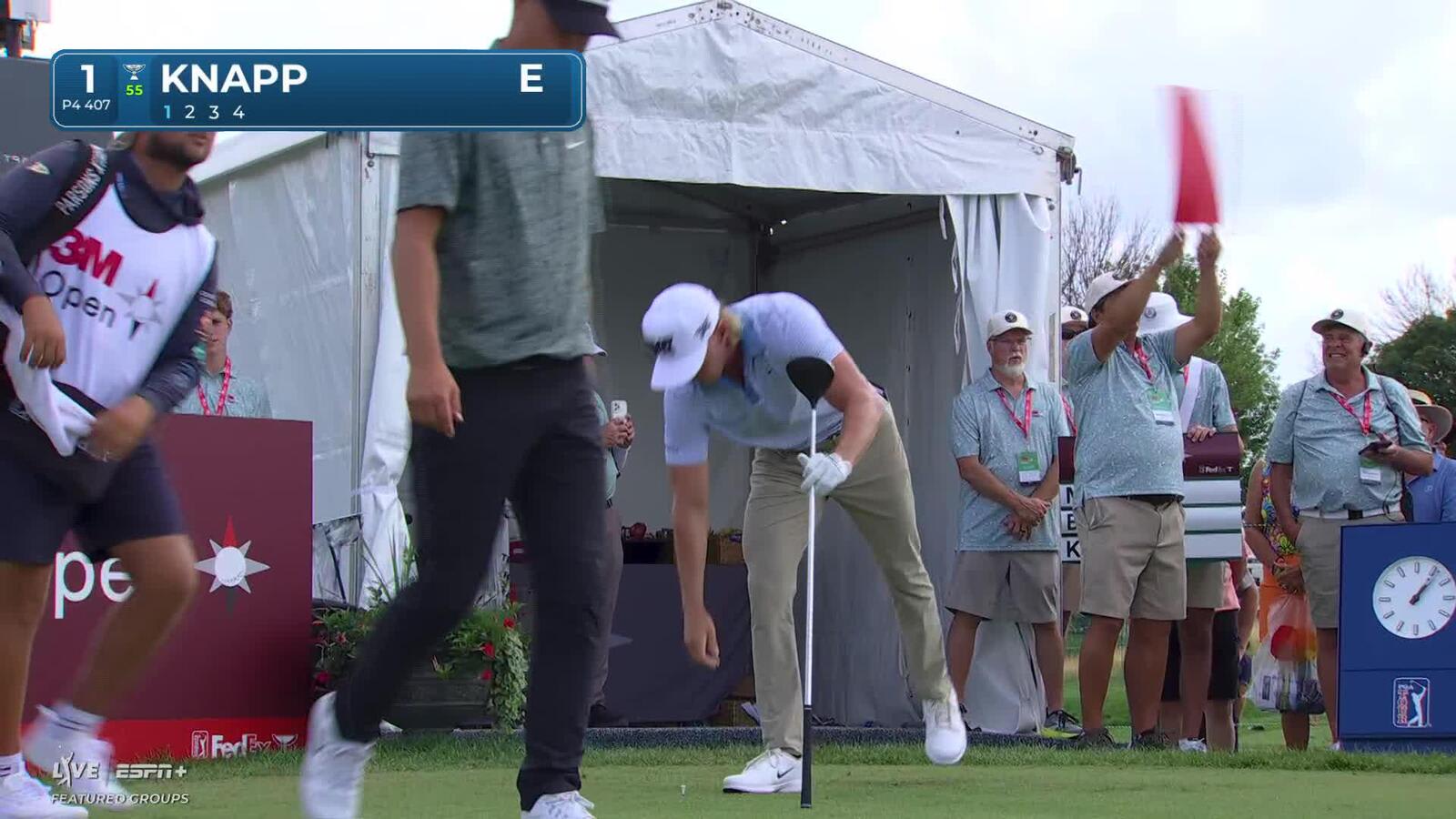 Jake Knapp | Round 1 | 1st hole | Shot 1 | 2025 3M Open