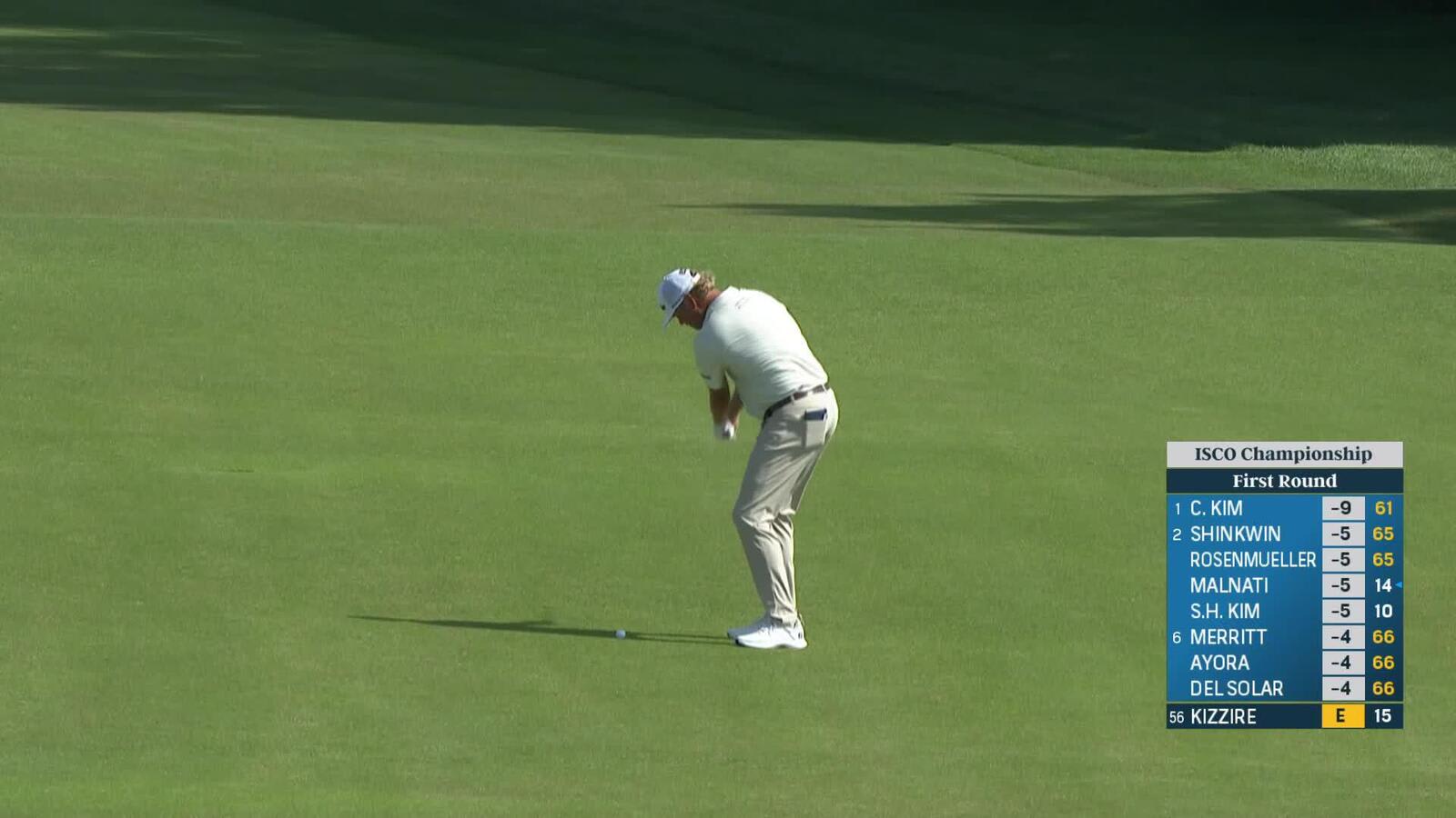 Patton Kizzire | Round 1 | 16th hole | Shot 2 | 2025 ISCO Championship