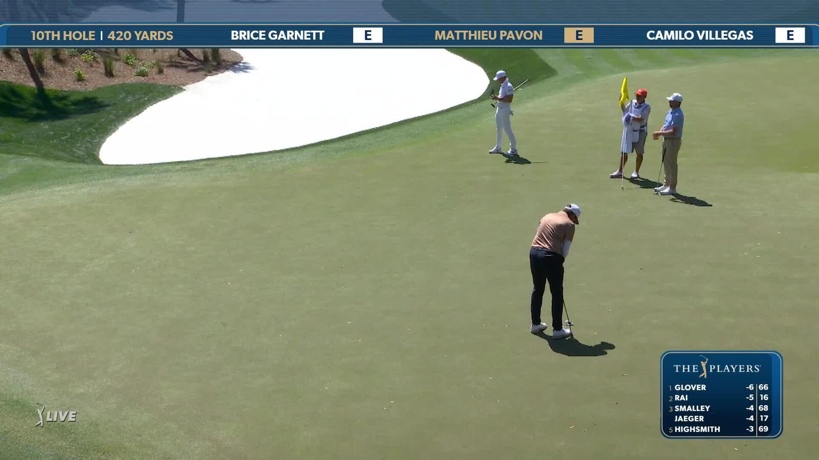 Matthieu Pavon | Round 1 | 10th hole | Shot 3 | 2025 THE PLAYERS