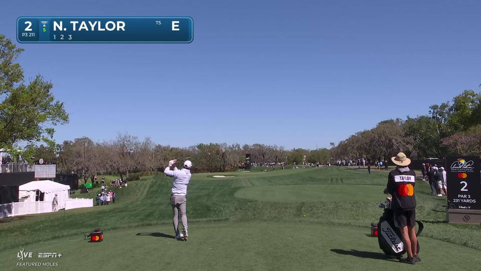 Nick Taylor | Round 1 | 2nd hole | Shot 1 | 2025 Arnold Palmer