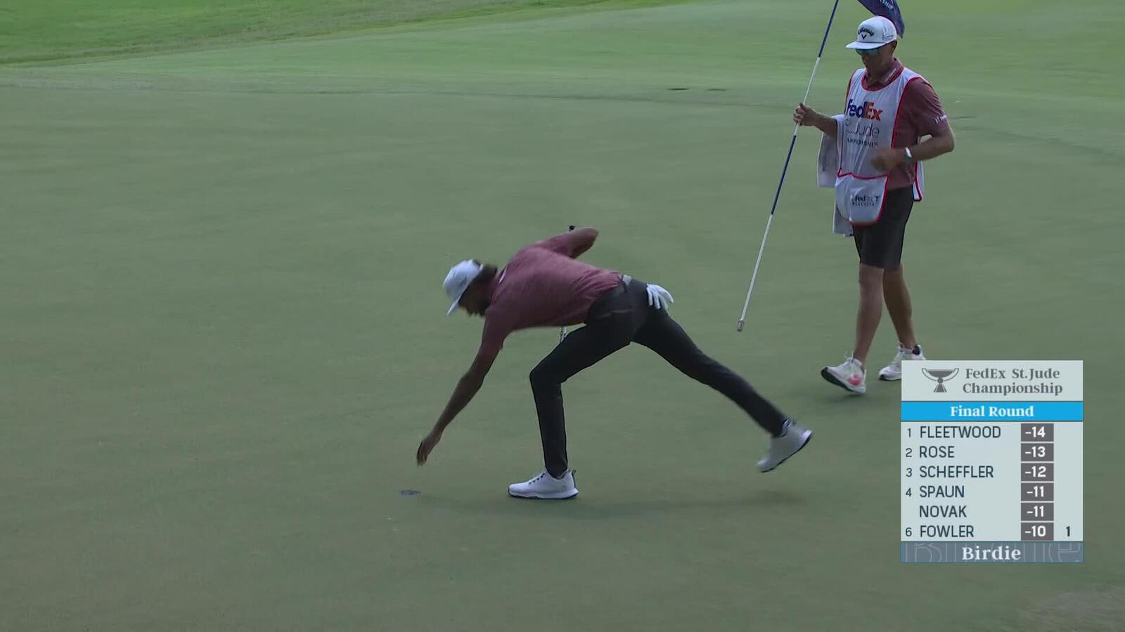 Akshay Bhatia | Round 4 | 2nd hole | Shot 3 | 2025 FedEx St. Jude