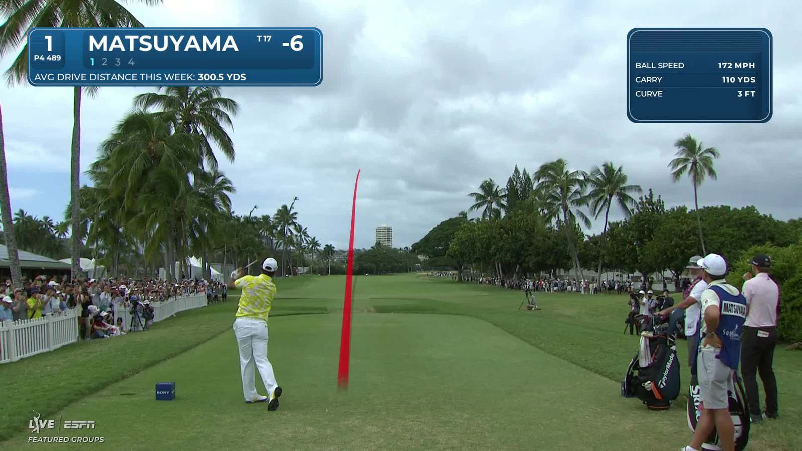Hideki Matsuyama | Round 4 | 1st hole | Shot 1 | 2026 Sony Open