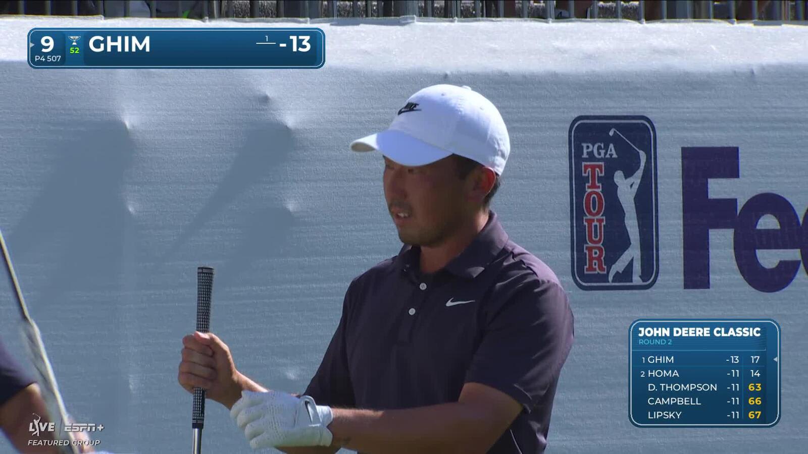 Doug Ghim | Round 2 | 9th hole | Shot 3 | 2025 John Deere