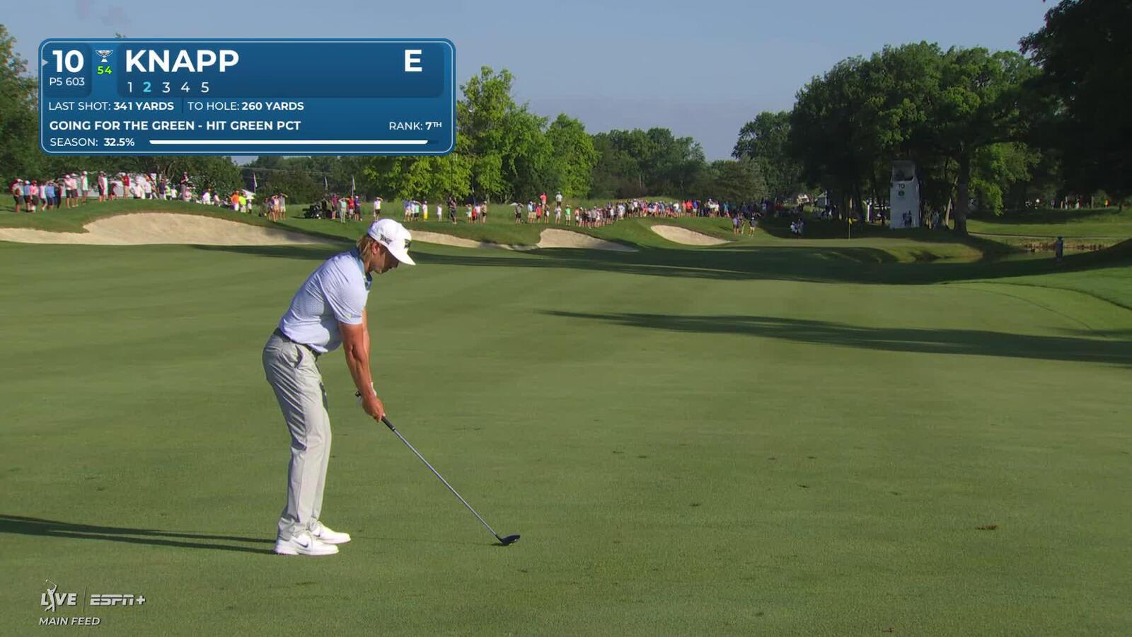 Jake Knapp | Round 1 | 10th hole | Shot 2 | 2025 John Deere