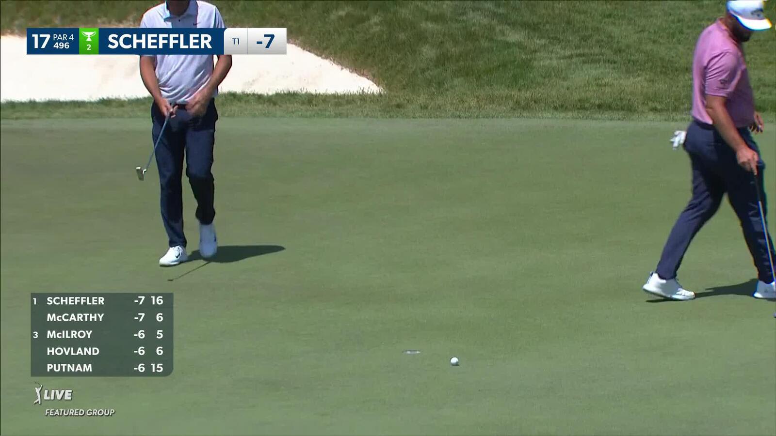 Scottie Scheffler | 2023 the Memorial | Round 4 | 17th hole | Shot 5