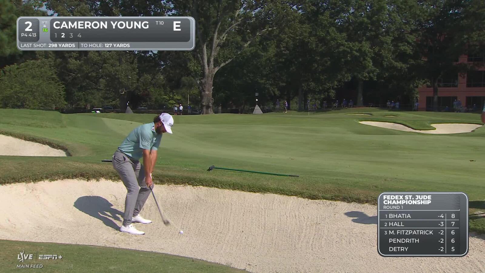 Cameron Young | Round 1 | 2nd hole | Shot 2 | 2025 FedEx St. Jude