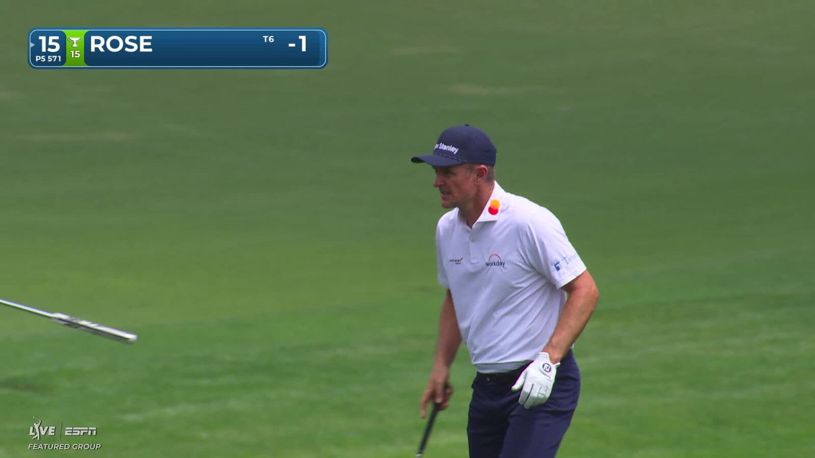 Justin Rose | Round 1 | 15th hole | Shot 3 | 2026 Truist Championship
