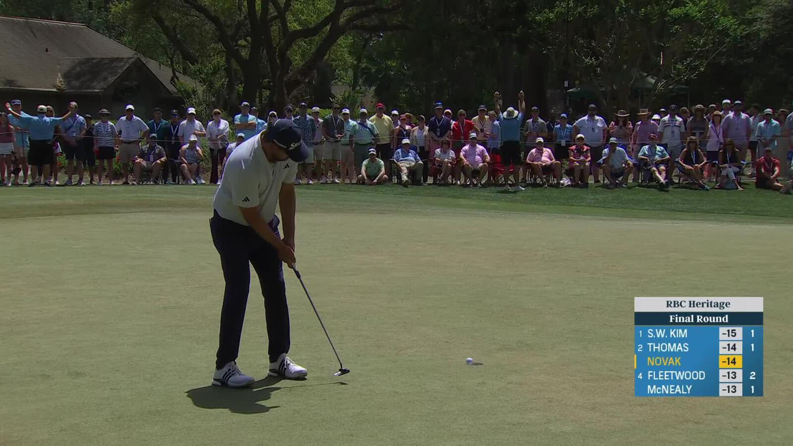 Andrew Novak | Round 4 | 1st hole | Shot 4 | 2025 RBC Heritage