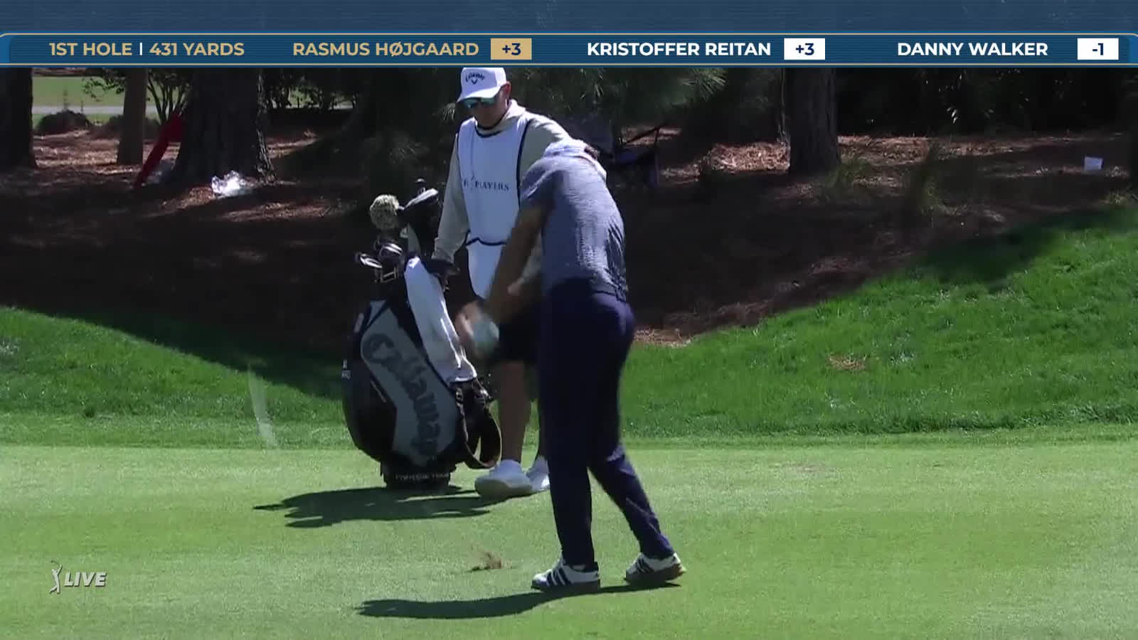 Rasmus Hojgaard | Round 2 | 1st hole | Shot 2 | 2026 THE PLAYERS