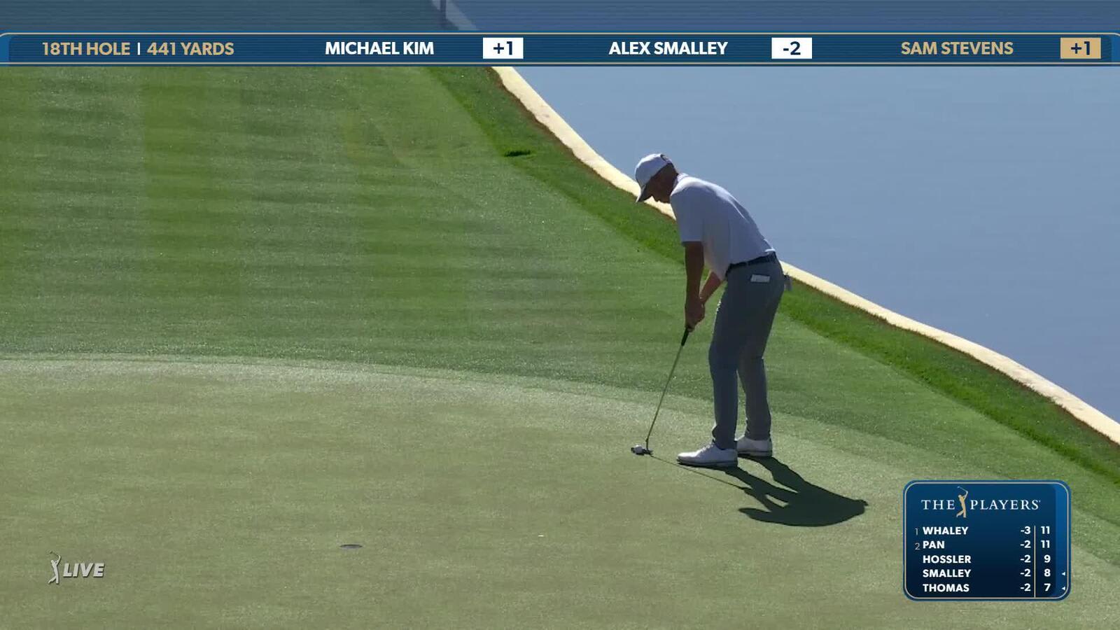 Sam Stevens | Round 1 | 18th hole | Shot 4 | 2025 THE PLAYERS