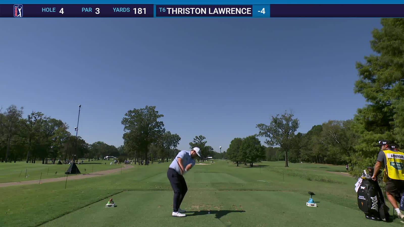 Thriston Lawrence | Round 1 | 4th hole | Shot 1 | 2025 Sanderson Farms