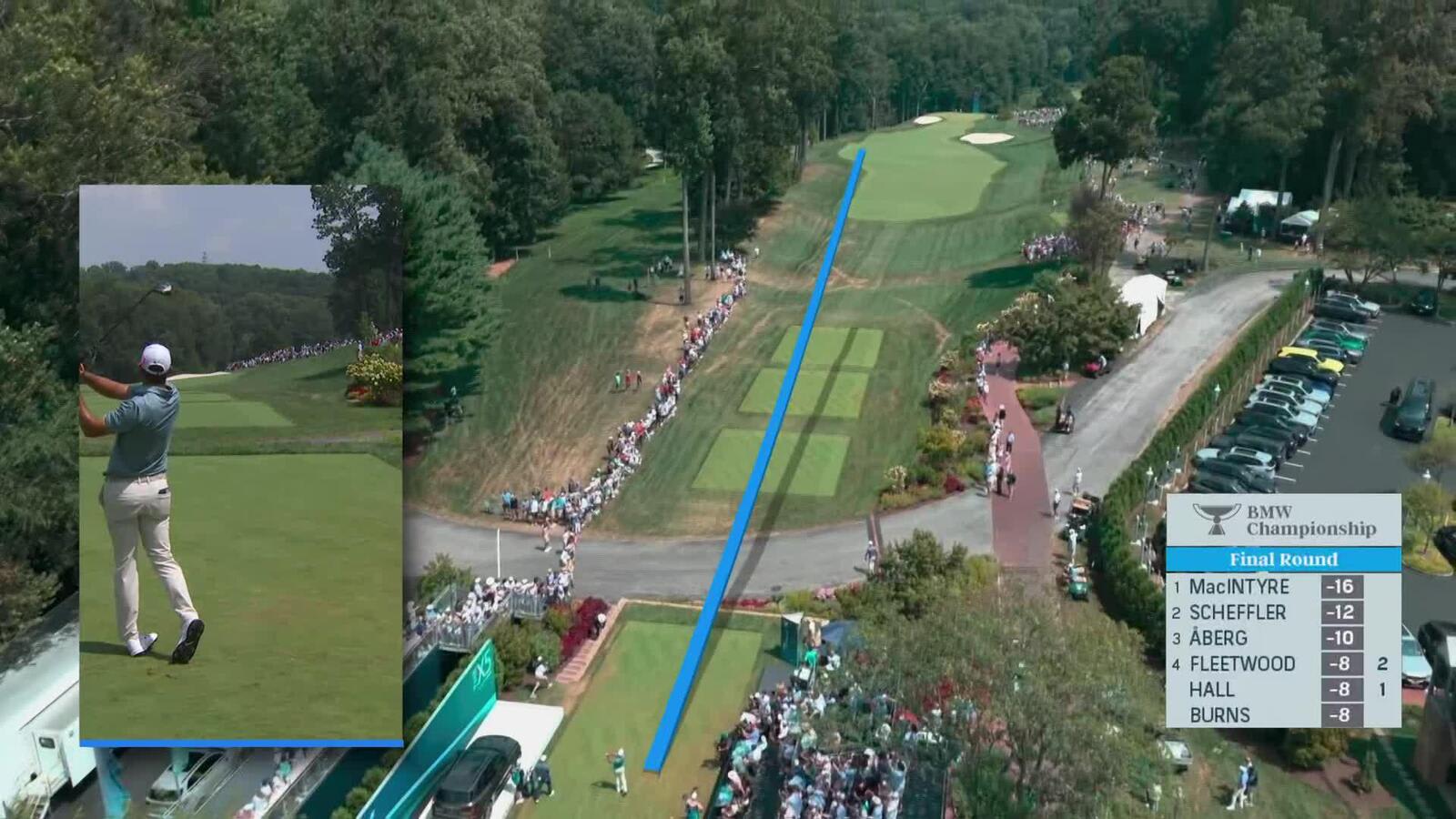 Scottie Scheffler | Round 4 | 1st hole | Shot 1 | 2025 BMW Championship