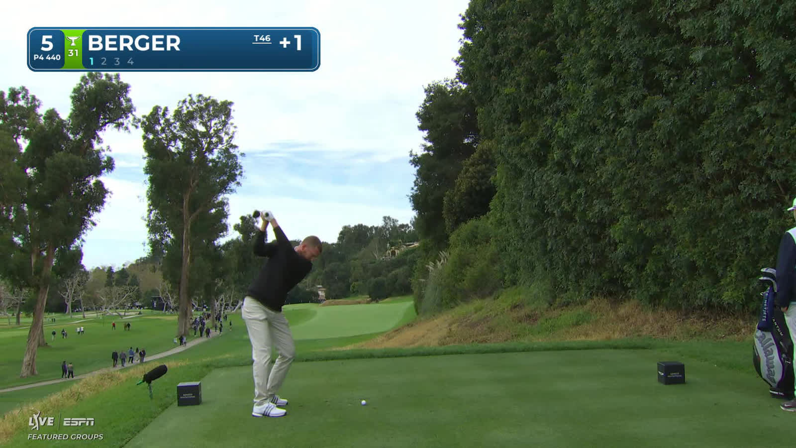 Daniel Berger | Round 2 | 5th hole | Shot 1 | 2026 The Genesis