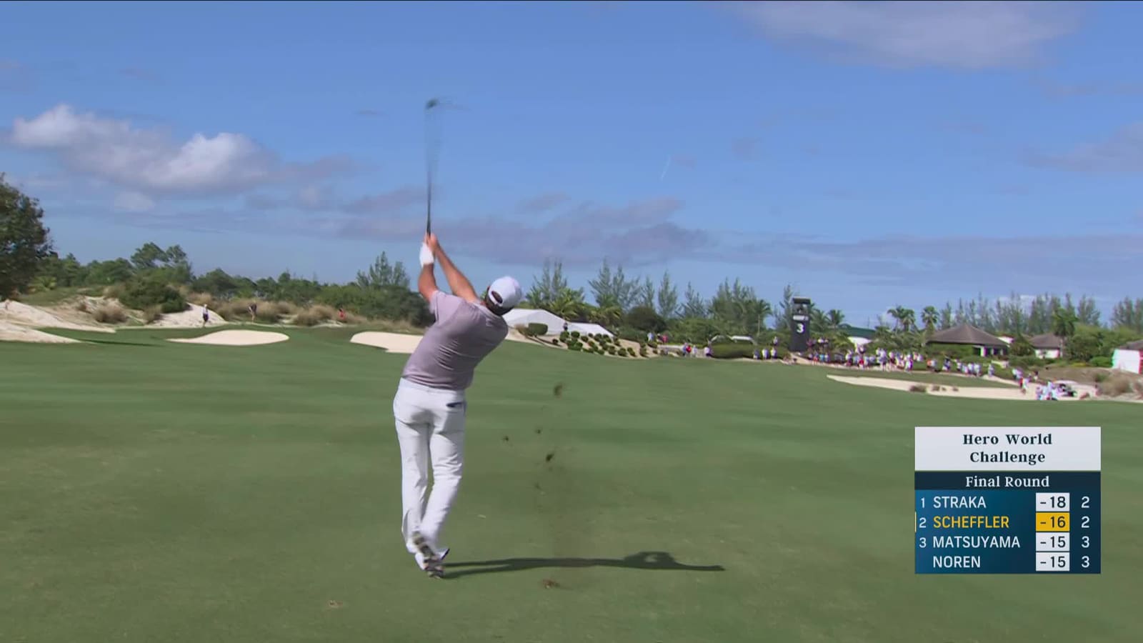 Scottie Scheffler | Round 4 | 3rd hole | Shot 2 | 2025 Hero World Challenge