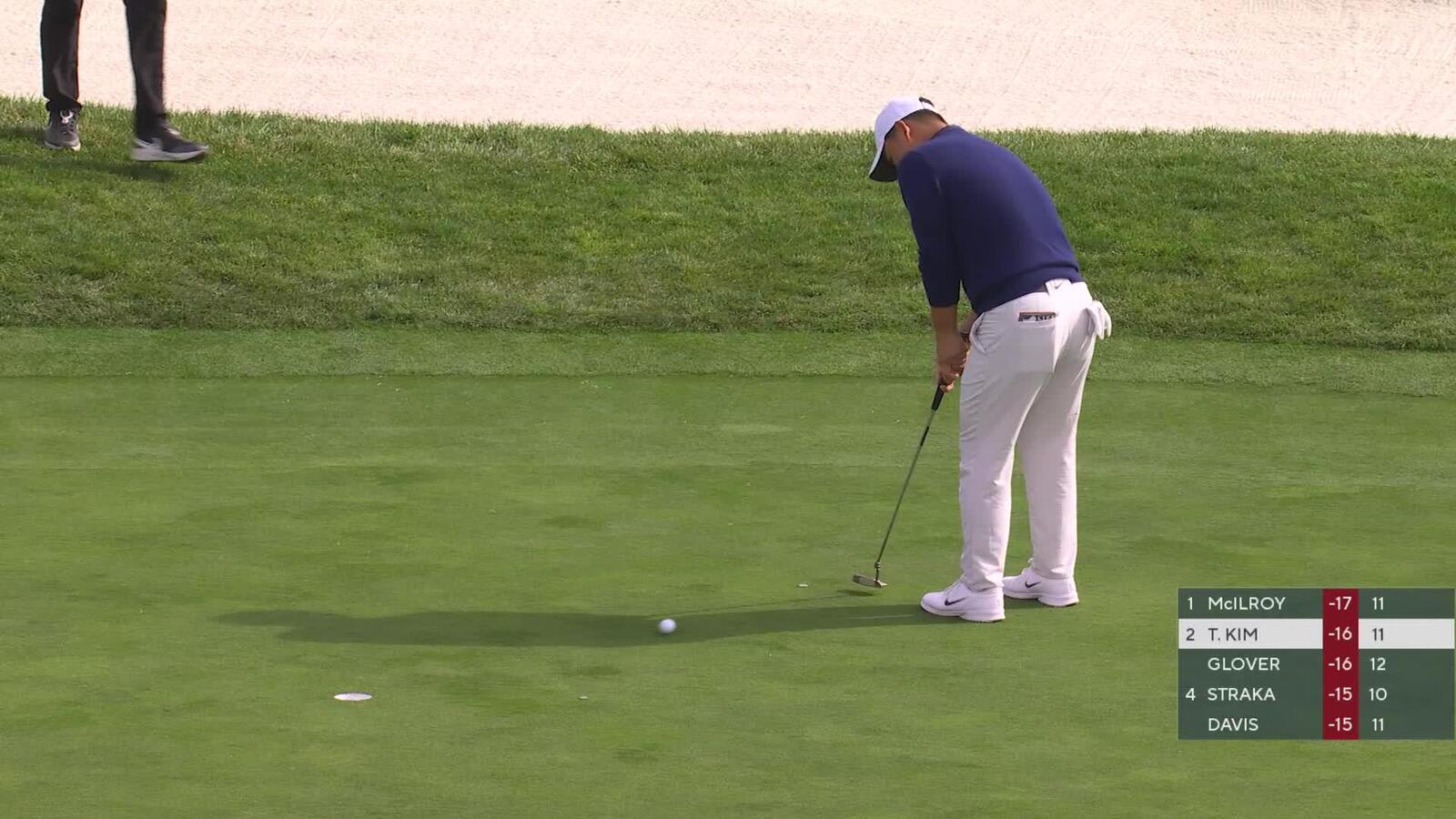 Tom Kim | Round 4 | 12th hole | Shot 3 | 2025 AT&T Pebble Beach