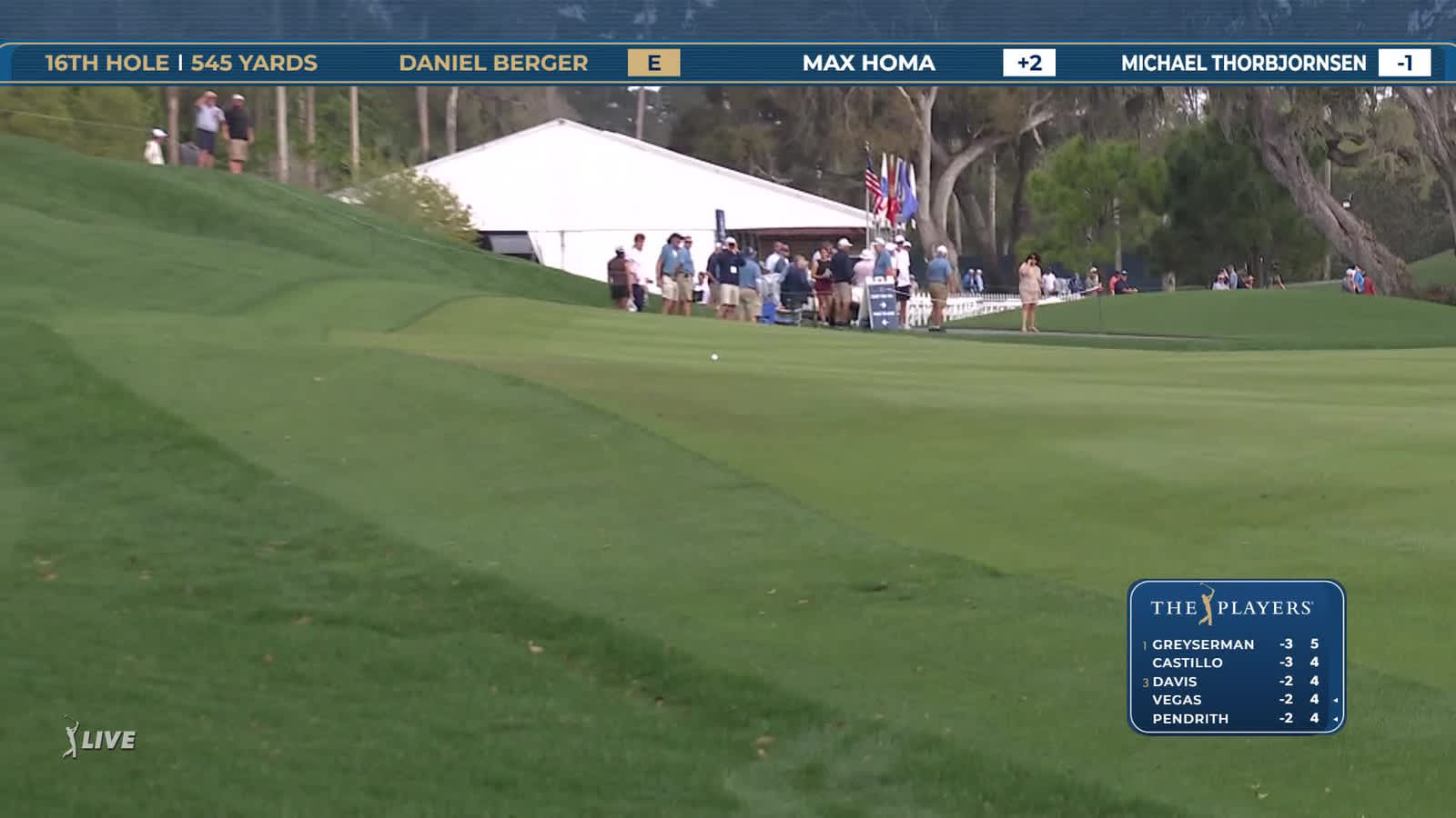 Daniel Berger | Round 1 | 16th hole | Shot 1 | 2026 THE PLAYERS