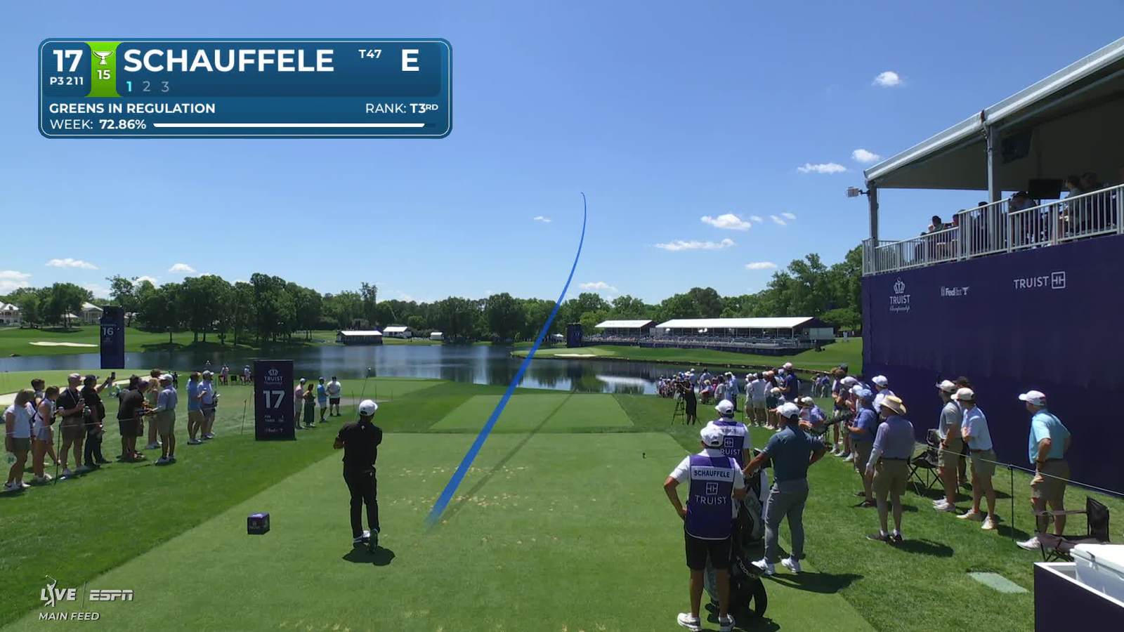 Xander Schauffele | Round 4 | 17th hole | Shot 1 | 2026 Truist Championship