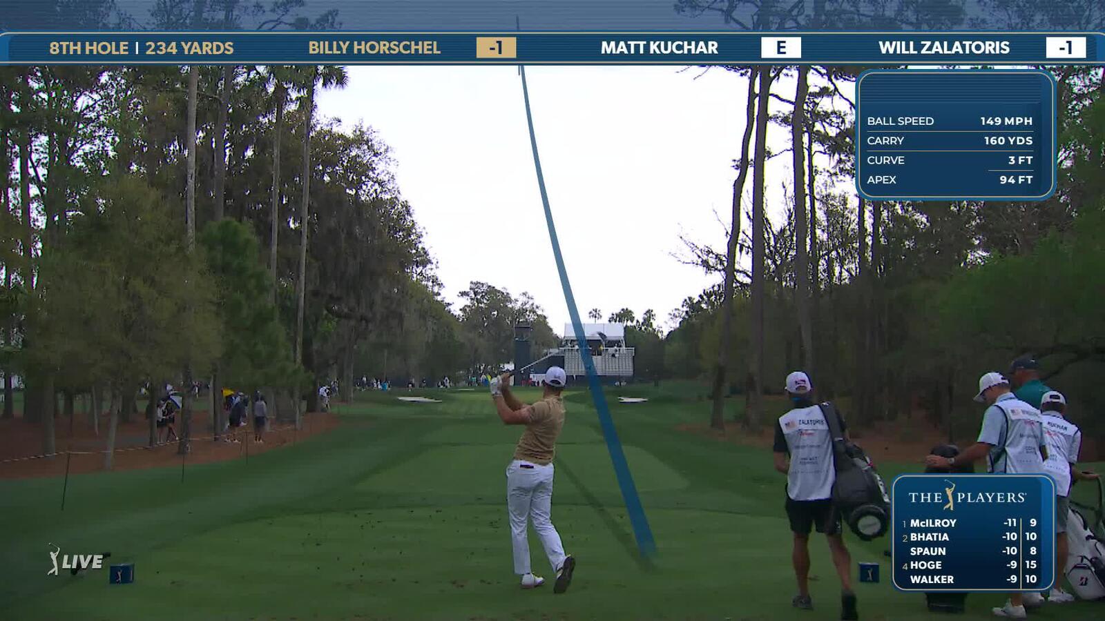 Billy Horschel | Round 4 | 8th hole | Shot 1 | 2025 THE PLAYERS