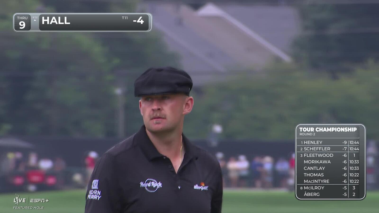 Harry Hall | Round 2 | 9th hole | Shot 3 | 2025 TOUR Championship