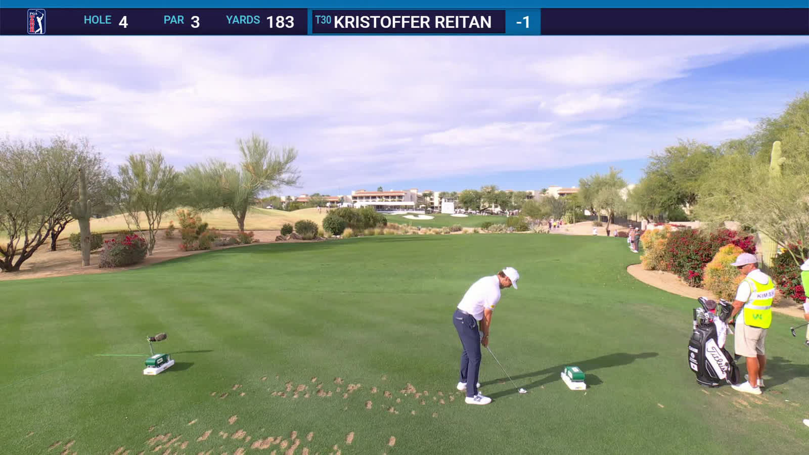 Kristoffer Reitan | Round 1 | 4th hole | Shot 1 | 2026 WM Phoenix Open
