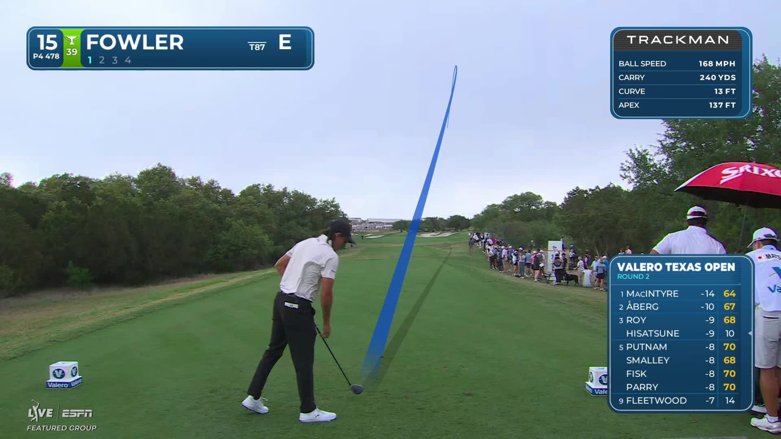 Rickie Fowler | Round 2 | 15th hole | Shot 1 | 2026 Valero