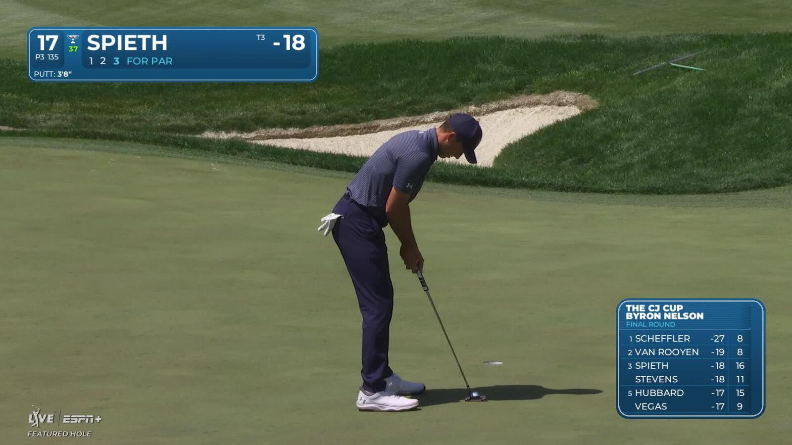 Jordan Spieth | Round 4 | 17th hole | Shot 3 | 2025 THE CJ CUP