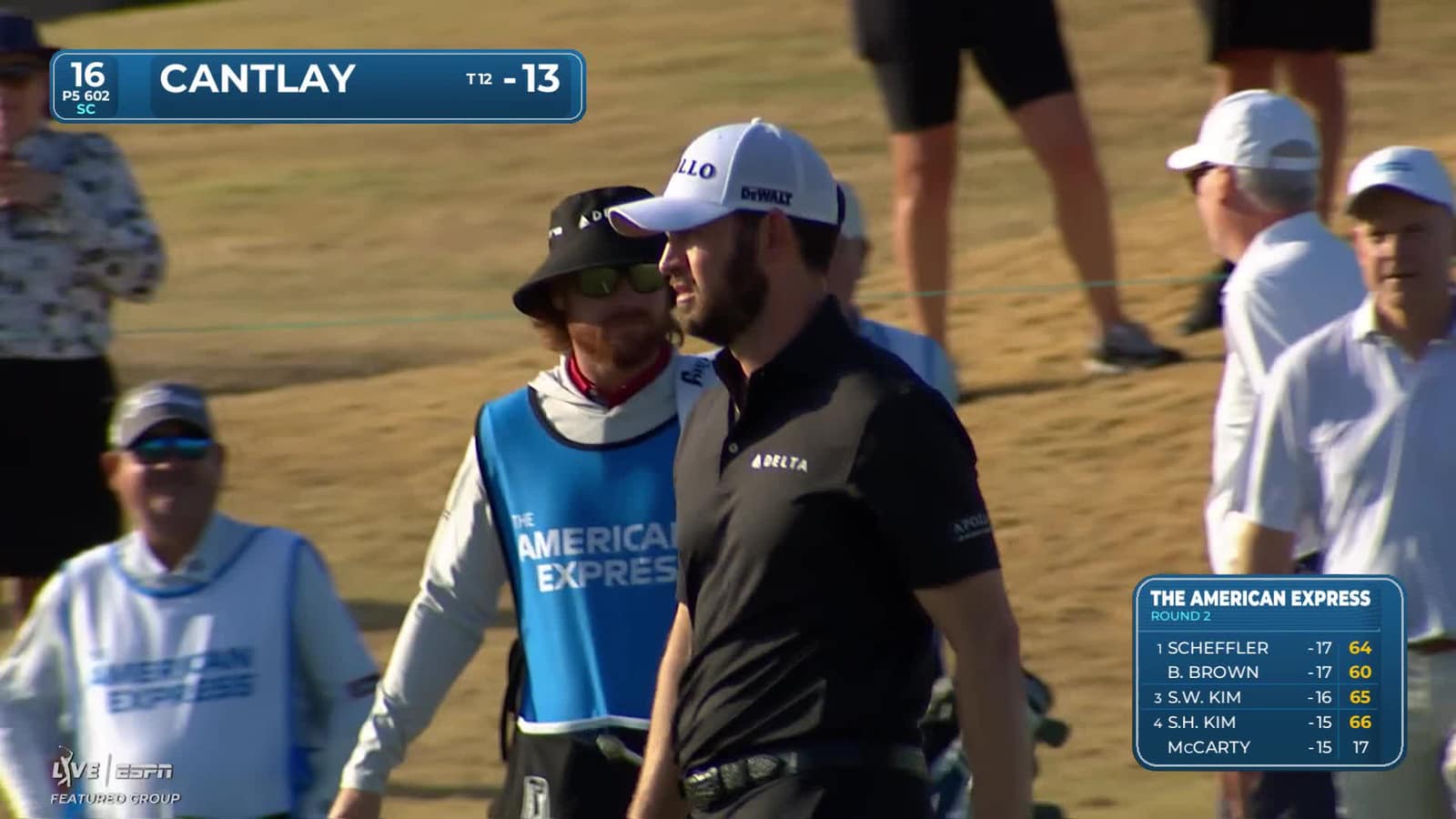 Patrick Cantlay | Round 2 | 16th hole | Shot 5 | 2026 The American Express
